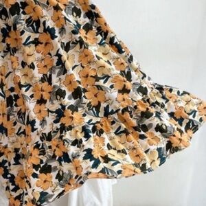 Floral Print Women's Midi Skirt
